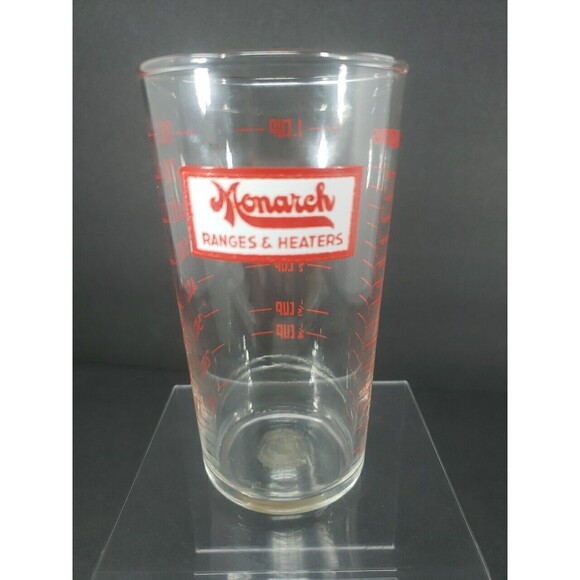 Monarch Ranges & Heaters Measuring Glass Tablespoons Cup Ounces Vintage MCM - Picture 2 of 15